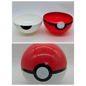 Pokemon Poke Ball Serving Bowls By Thinkgeek Nintendo Party 8” RARE Display